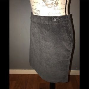 Grey/black Corduroy Banana Republic skirt